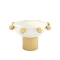 Temari White and Gold Bowl