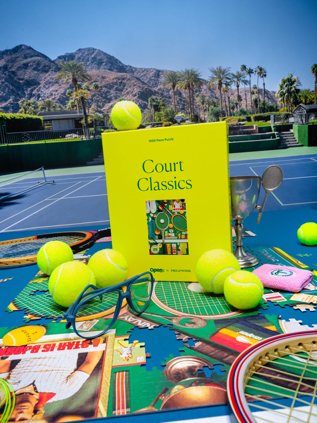 Court Classics 1000 Piece Puzzle | Tennis Jigsaw Puzzle for Adults