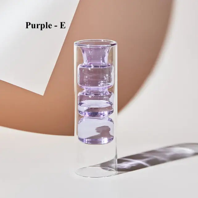 Nordic Colored Glass Hydroponic Vase