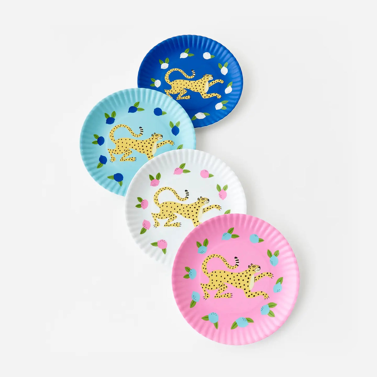 Leopard "Paper" Plate Set of 4 | Palm Beach Style Tabletop