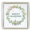 Merry Mahjong Cocktail Napkin & Ceramic Tray Set | Luxury Mahjong Paper Cocktail Napkins