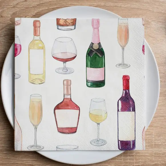 Cheers to Cocktails Cocktail Napkins | Unique Cocktail Napkins