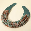 Chunky Acrylic Bead Layered Necklace Multiple Colors