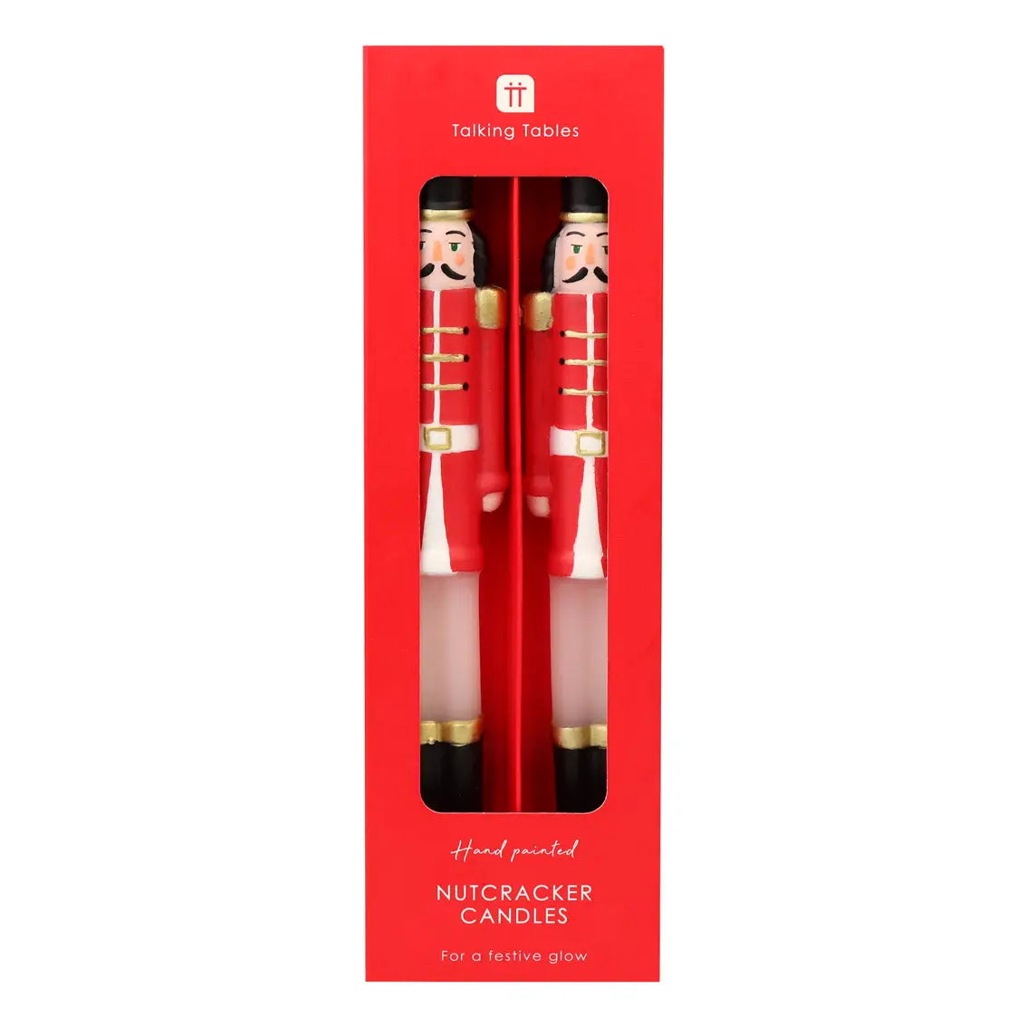 Set of 9" Nutcracker Christmas Candles | Traditional Christmas Home Decor