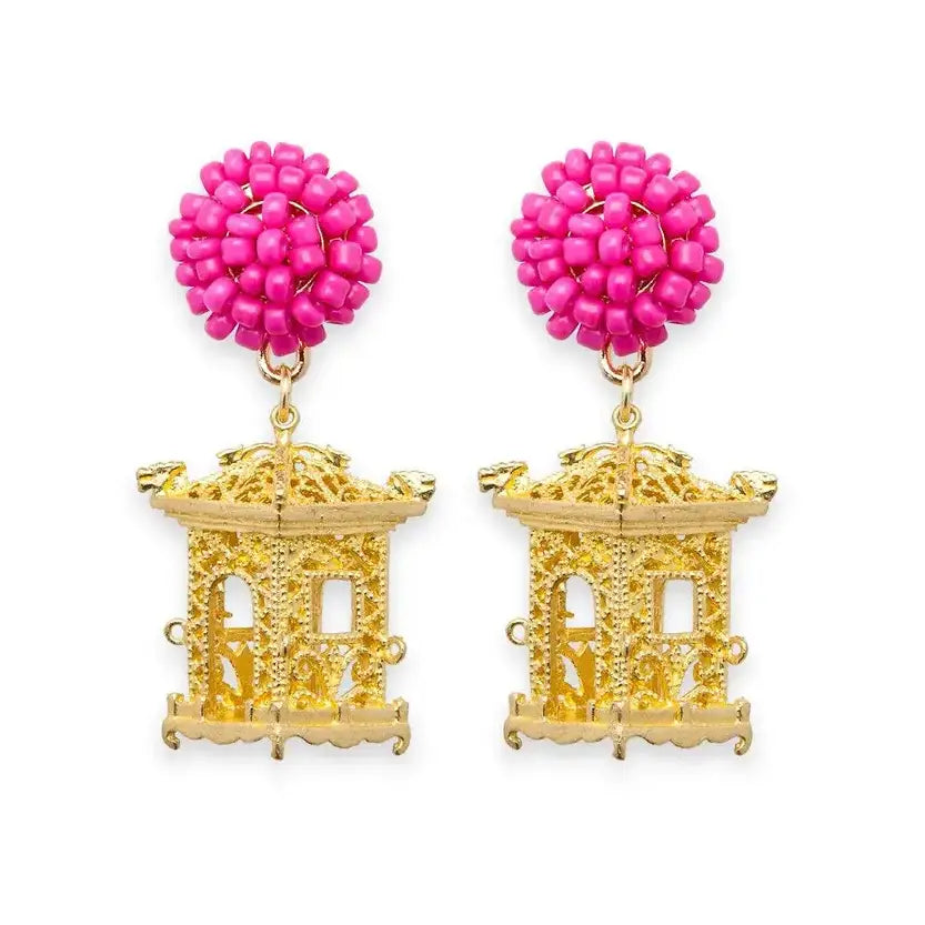 Seed Pagoda Earrings Multiple Colors Available