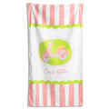 Ciao Bella Giant Beach Towel Pink and White