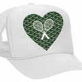 Green Whimsy Tennis Trucker Hat