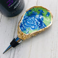Vibrant Chinoiserie Oyster Wine Shell Stopper