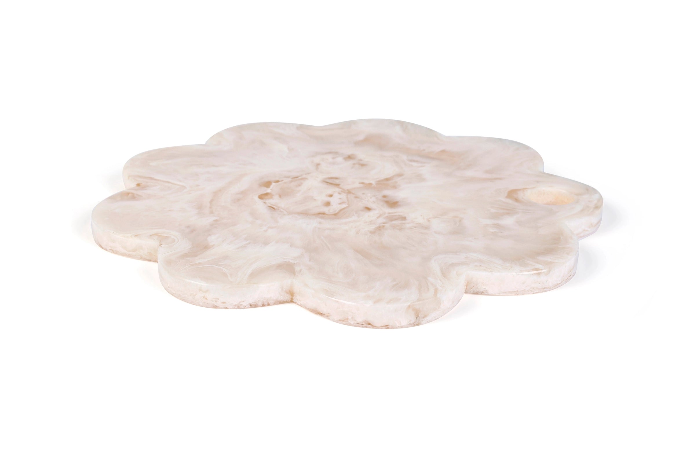 9" Scallop Resin Cheese Charcuterie Board