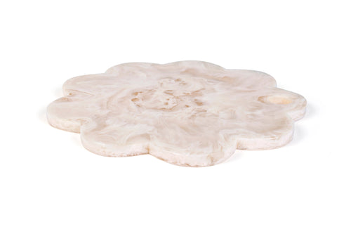 9" Scallop Resin Cheese Charcuterie Board
