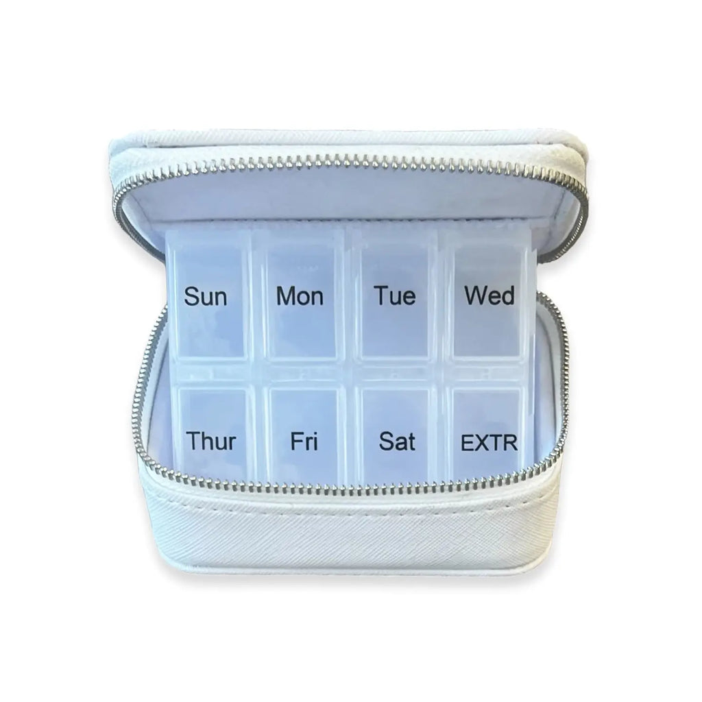 Designer Pills Travel Pill Case | Stylish Portable Pill Organizer
