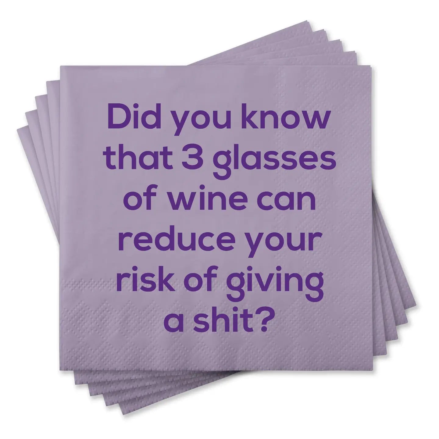 Did you Know That 3 Glasses of Wine Cocktail Napkins